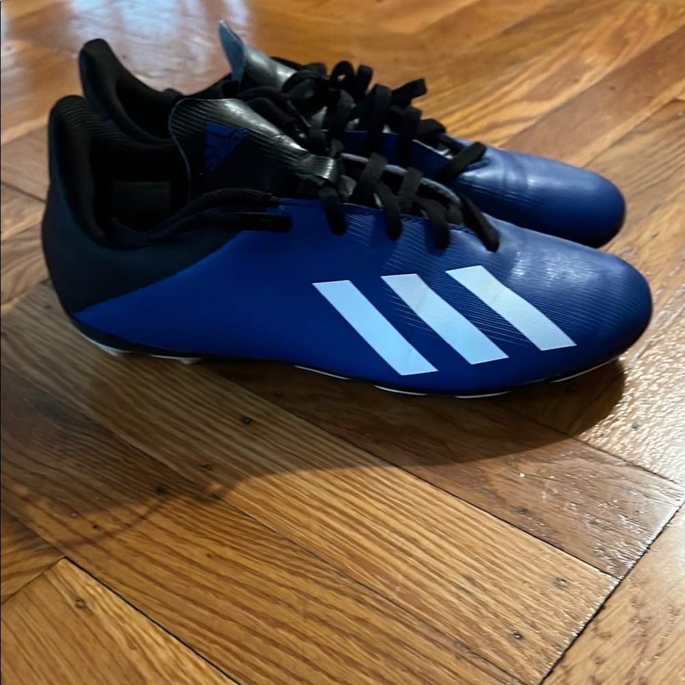 Adidas Kids Black and Blue Sneakers